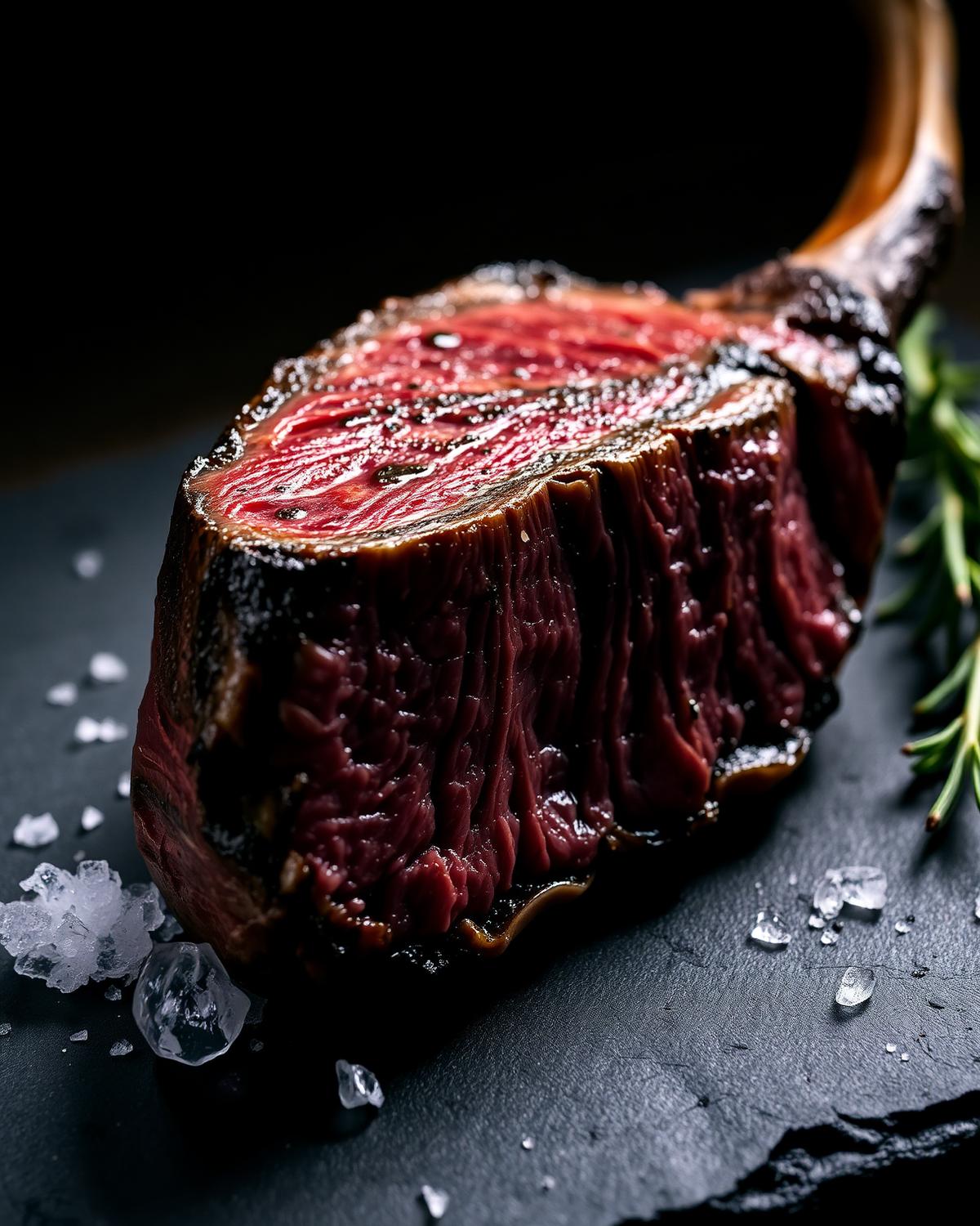 Aged tomahawk ribeye